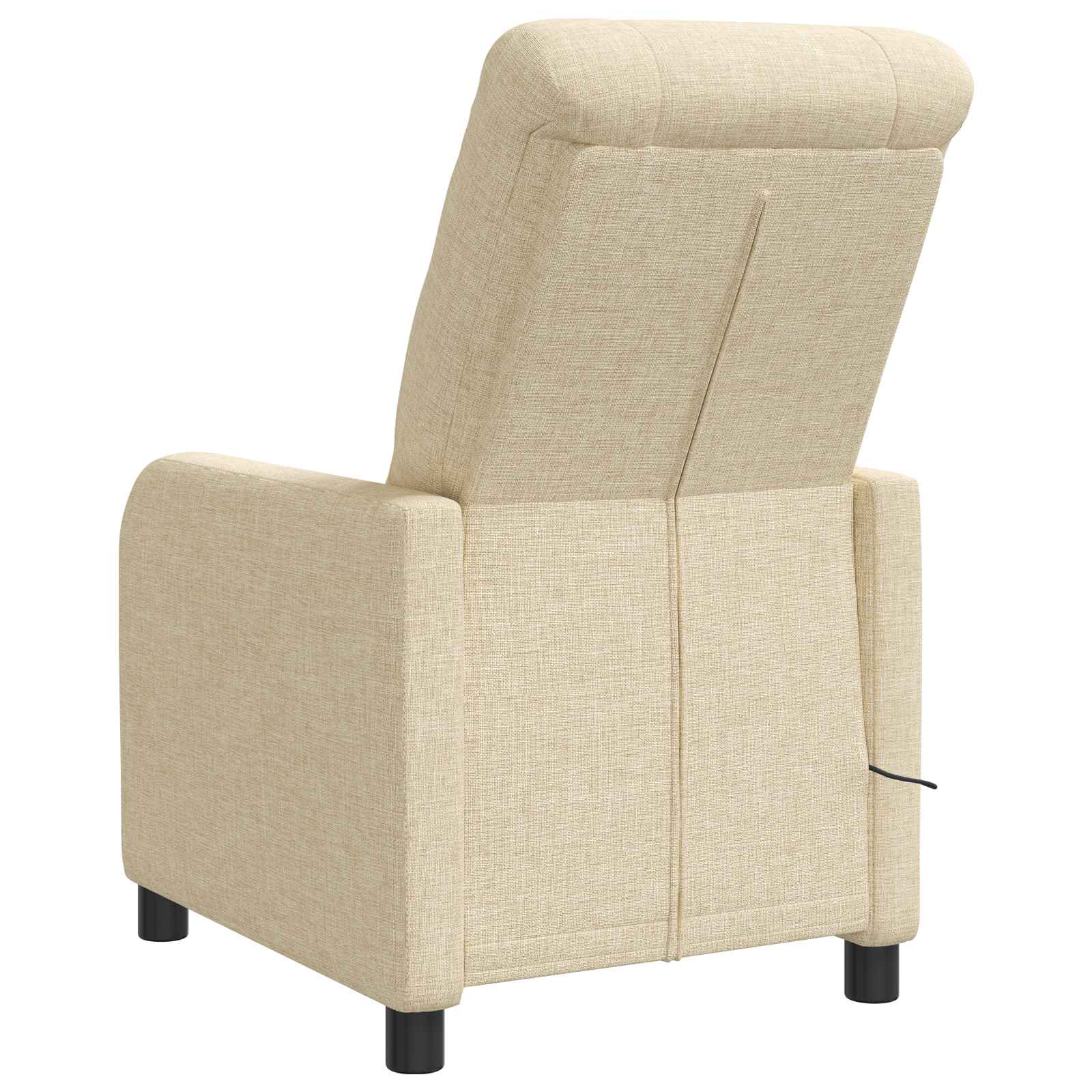 vidaXL Massage Recliner Crèmekleurig Stof
