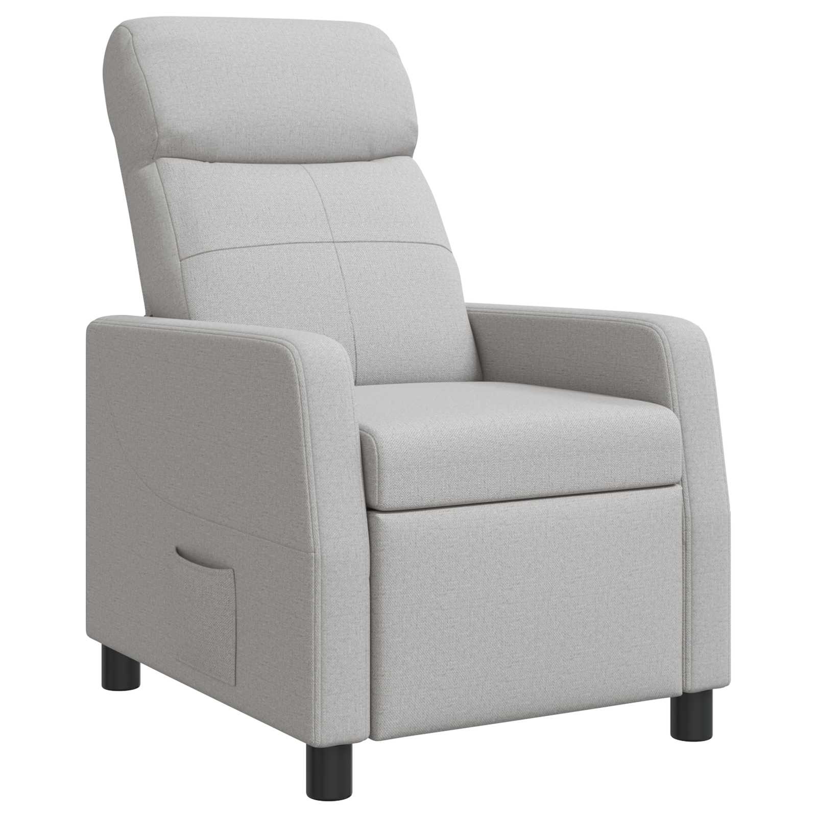 vidaXL Relaxfauteuil Wolkengrijs Stof