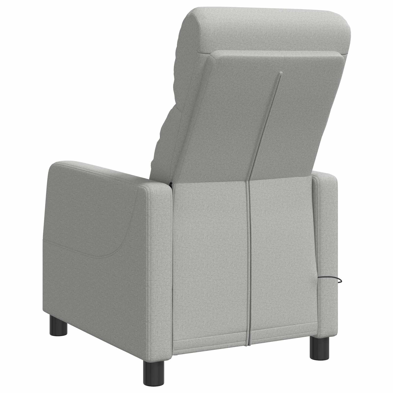 vidaXL Massage Recliner Wolkengrijs Stof