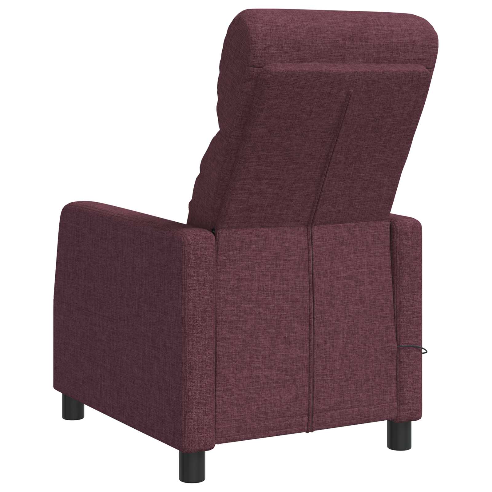 vidaXL Massage Relaxsessel Lila Stoff – Bild 5