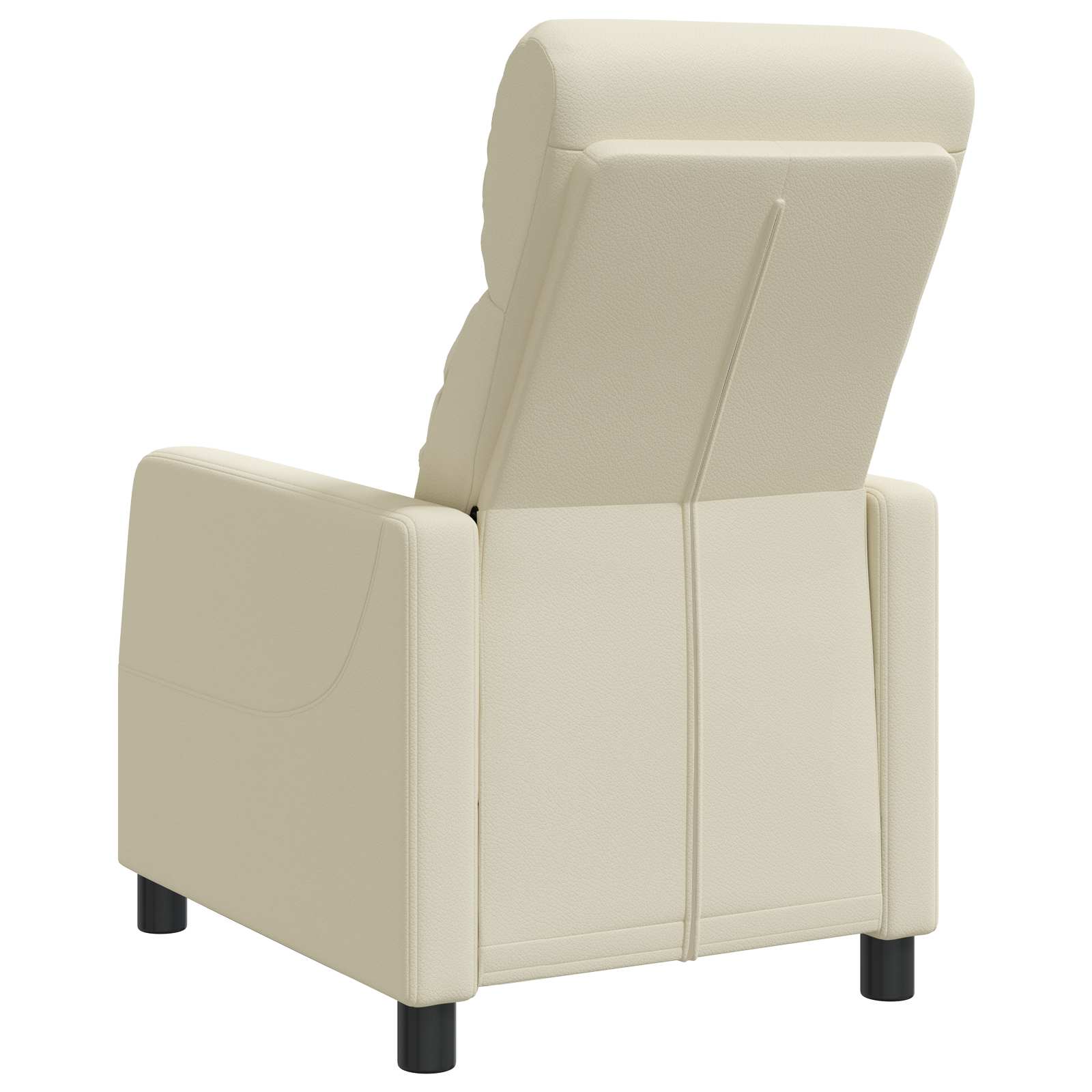 vidaXL Relaxfauteuil Crèmekleurig Kunstleer