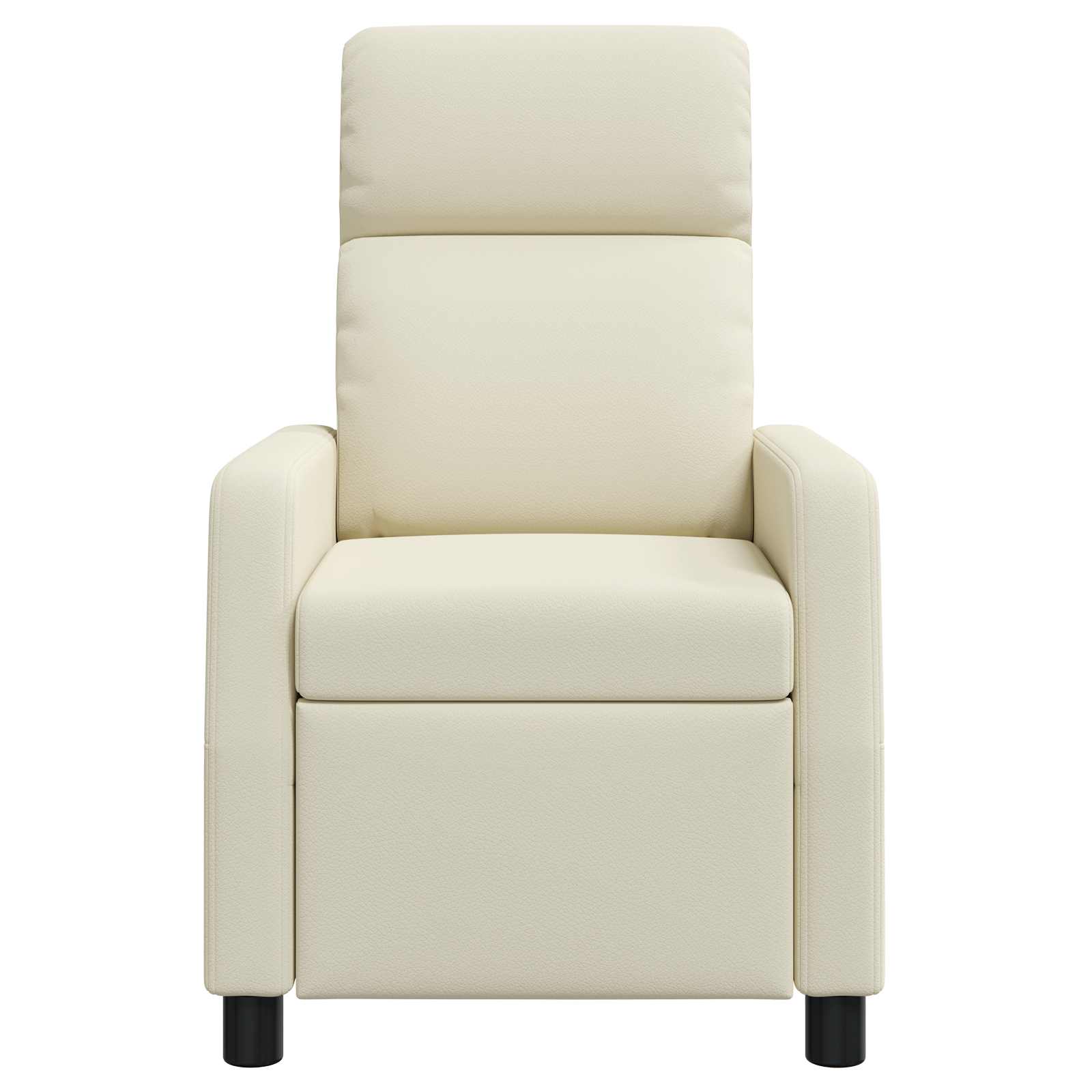 vidaXL Relaxfauteuil Crèmekleurig Kunstleer