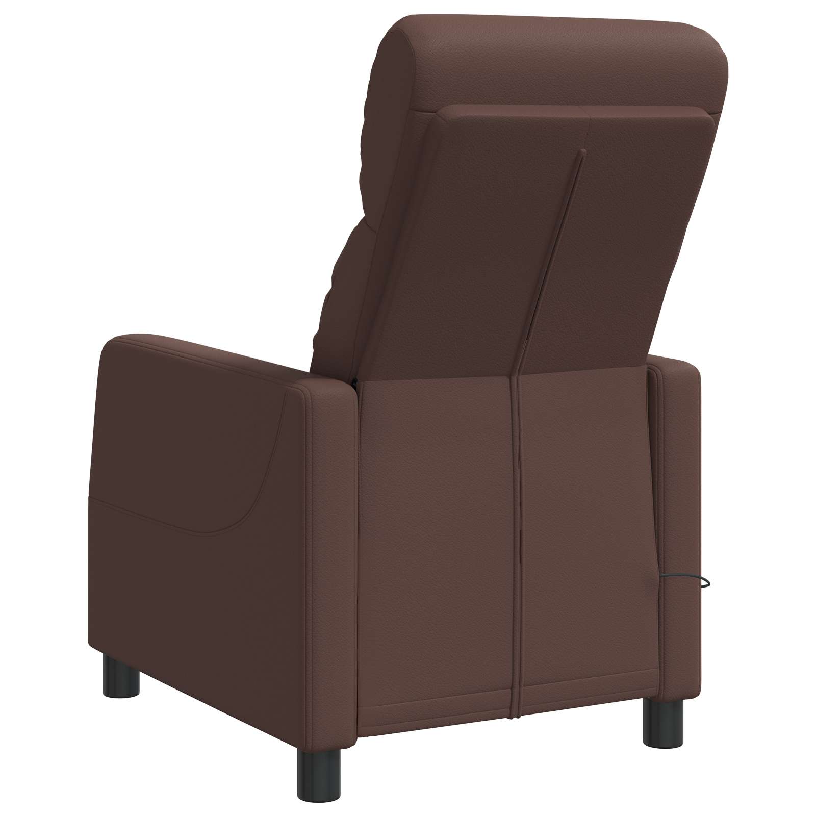 vidaXL Massage Recliner Bruin Kunstleer