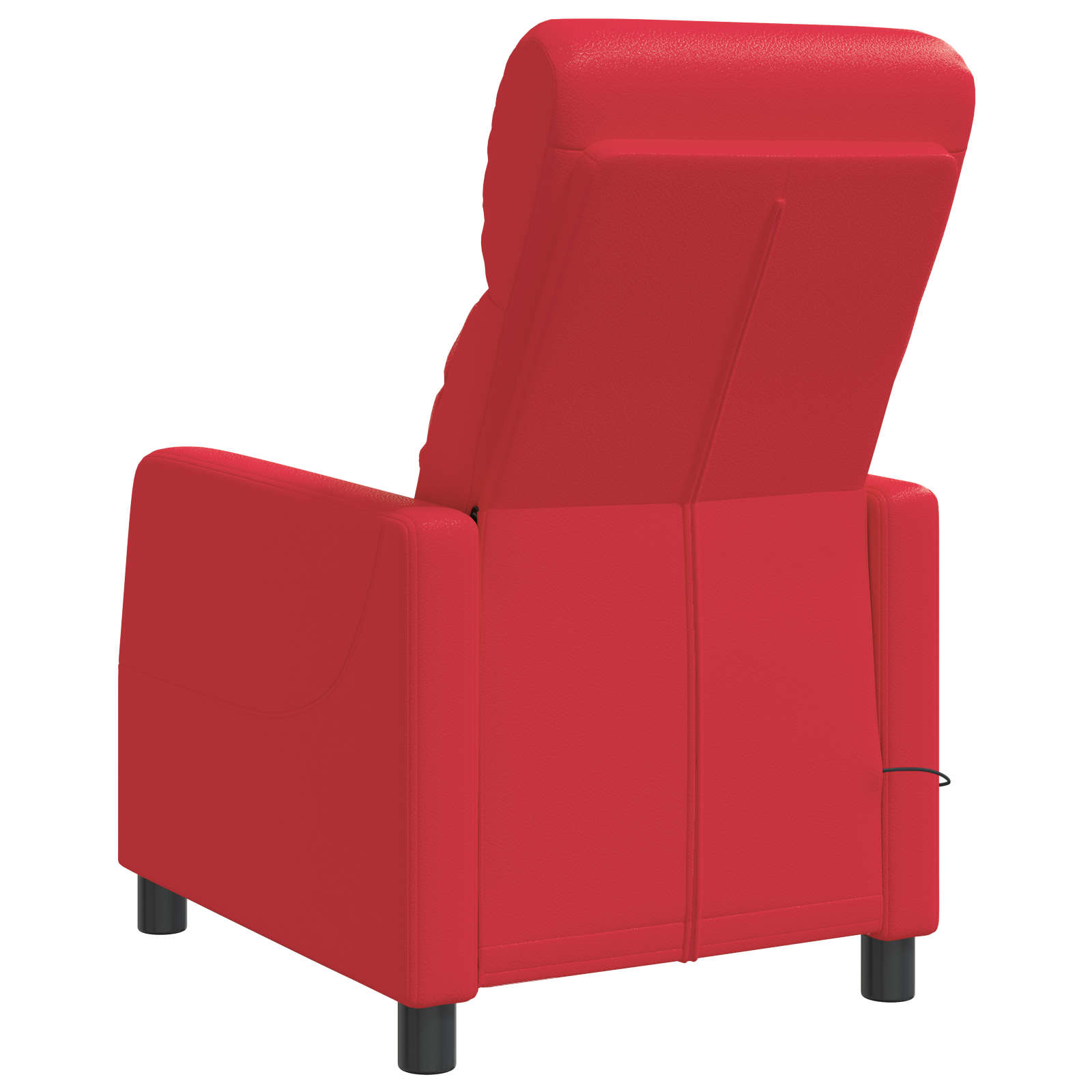 Massagefåtölj Röd Konstläder