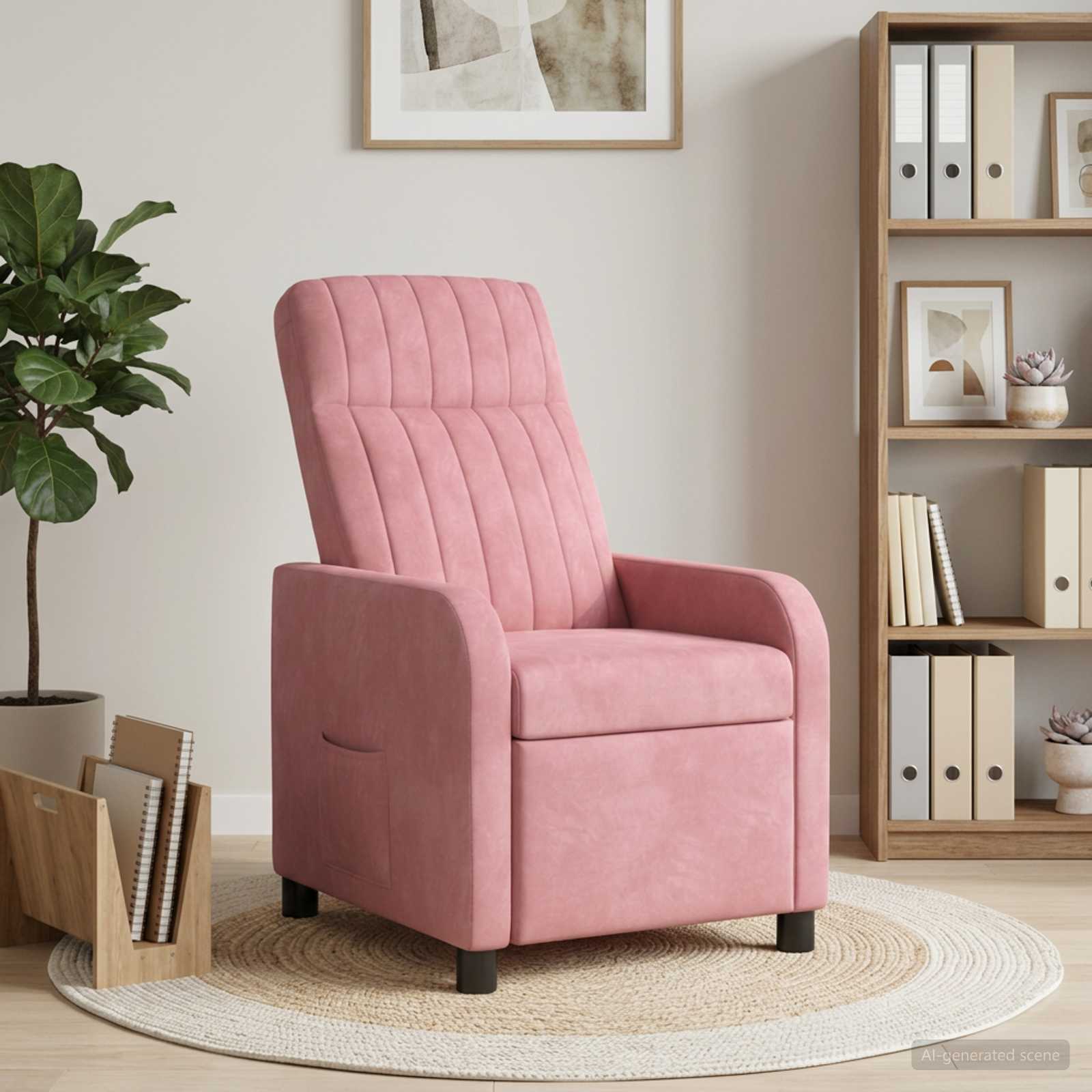 Recliner Rosa Sammet (V)