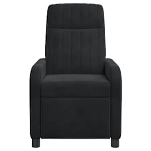 Křeslo s funkcí ležení Černá Samet - obrázek 4