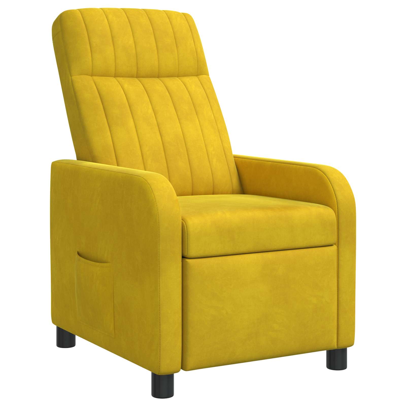 vidaXL Relaxfauteuil Geel fluweel