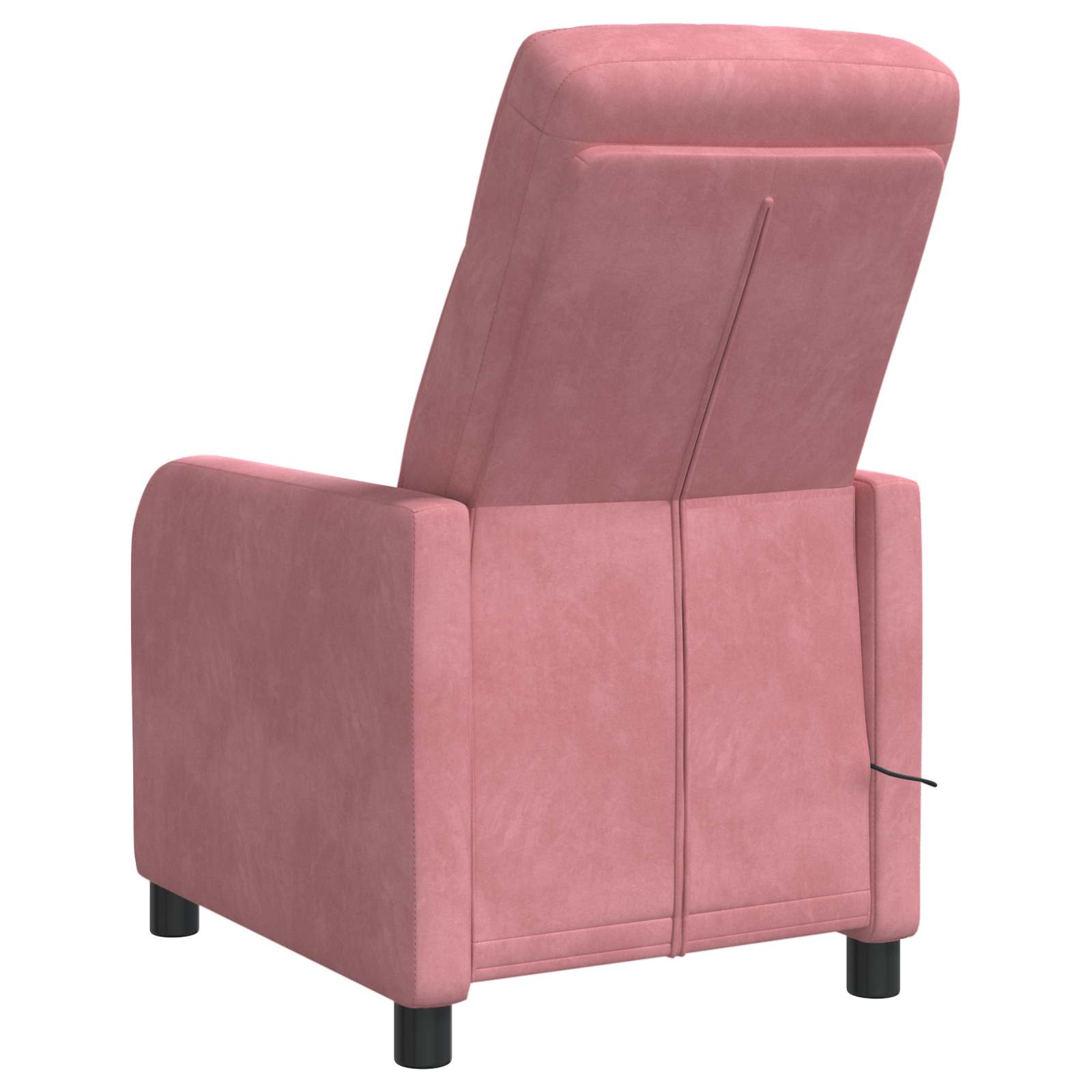 vidaXL Massage Recliner Roze fluweel