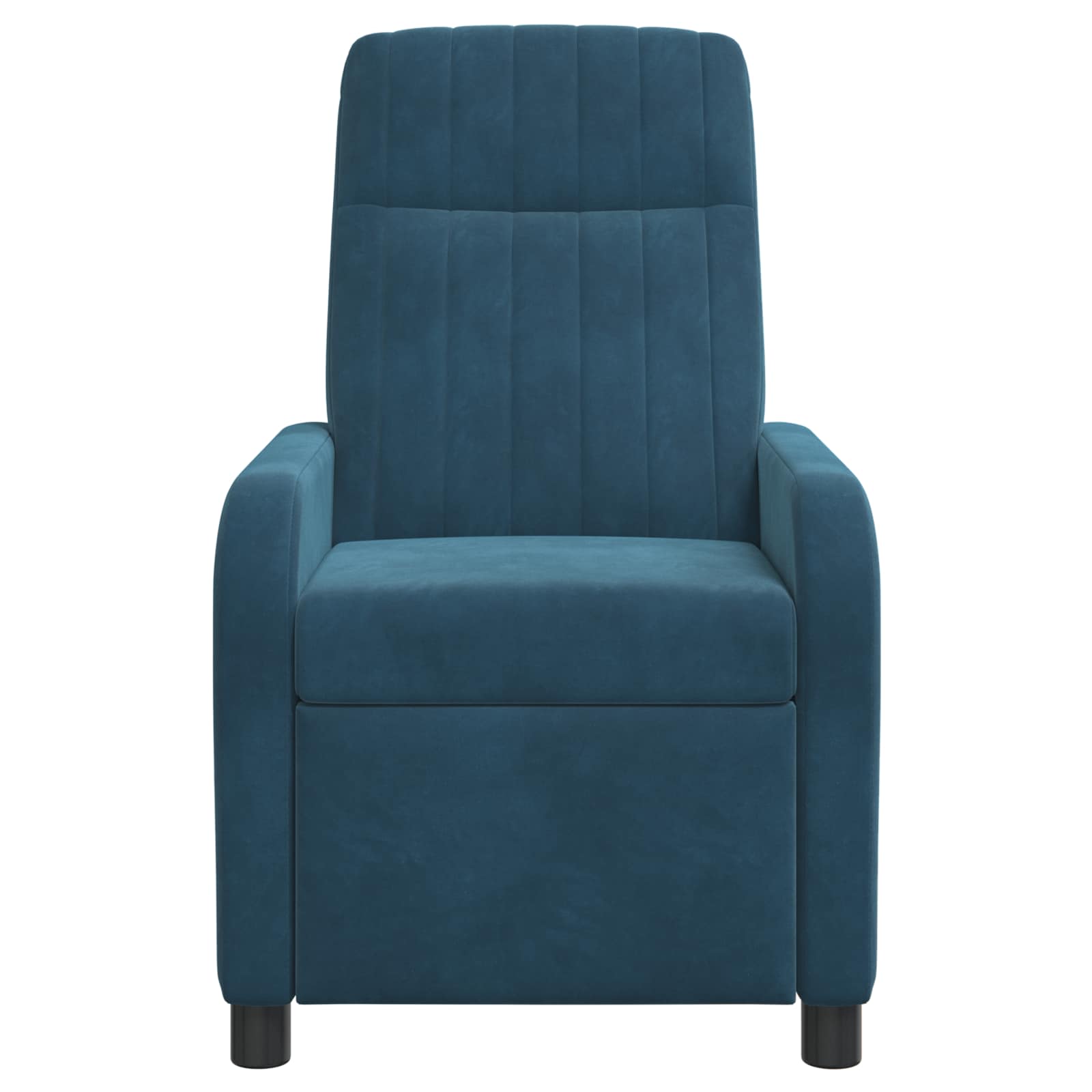 vidaXL Massage Recliner Blauw fluweel