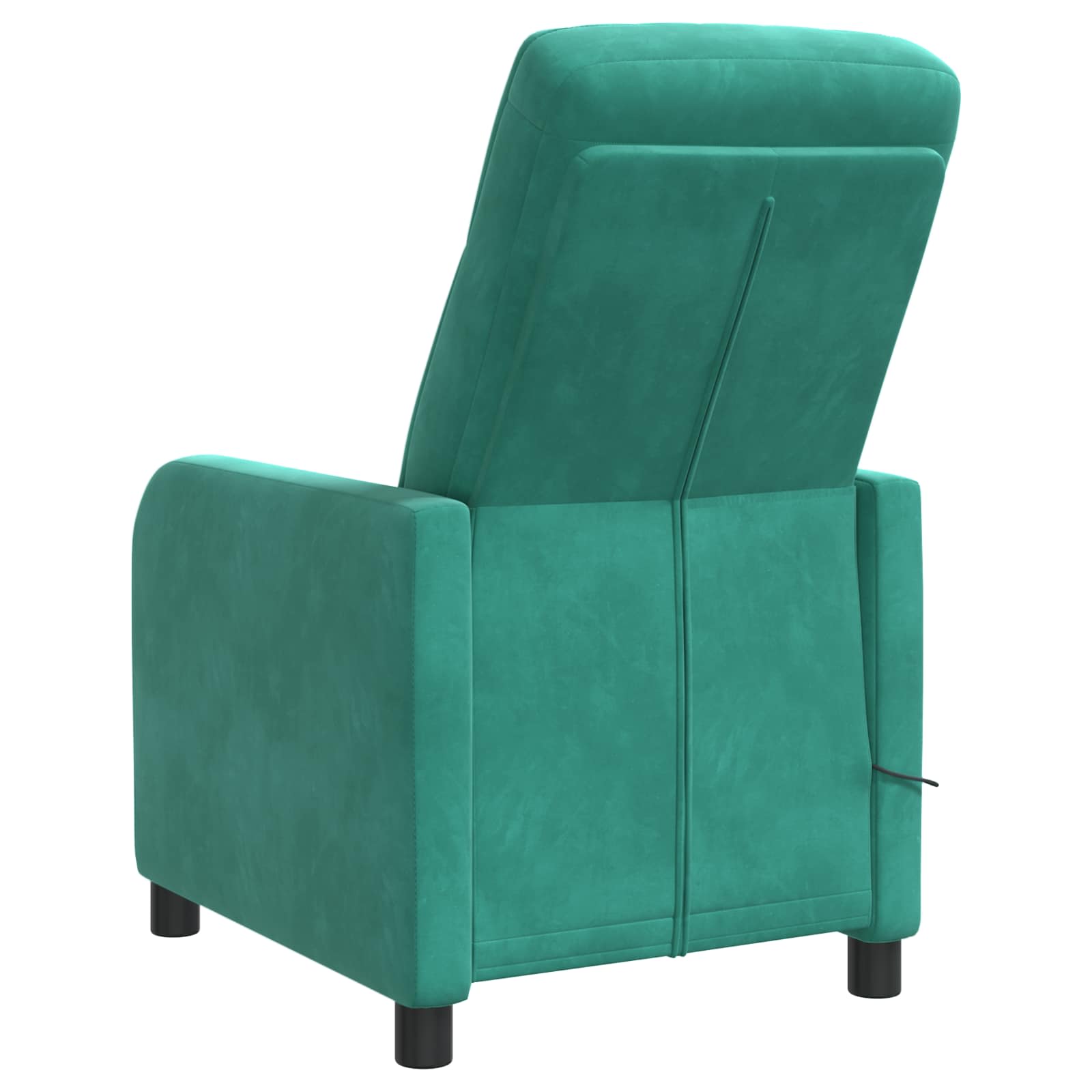 vidaXL Massage Recliner Turquoise fluweel