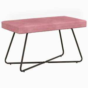 vidaXL pink Roosa 80 x 40 x 45 cm Samet