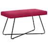 vidaXL pink Veinpunane 80 x 40 x 45 cm Samet