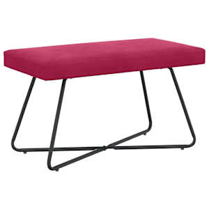 vidaXL pink Veinpunane 80 x 40 x 45 cm Samet