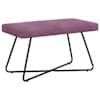 vidaXL pink Lilla 80 x 40 x 45 cm Samet