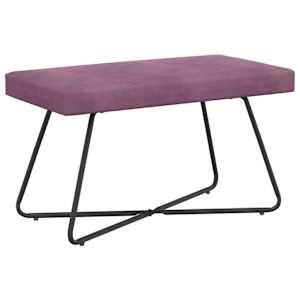 vidaXL pink Lilla 80 x 40 x 45 cm Samet