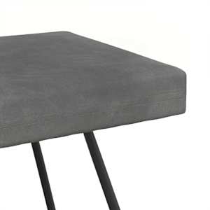 lavice Jednobarevný Tmavě šedá 110 x 40 x 45 cm Samet - obrázek 6