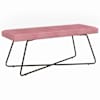 vidaXL pink Roosa 110 x 40 x 45 cm Samet
