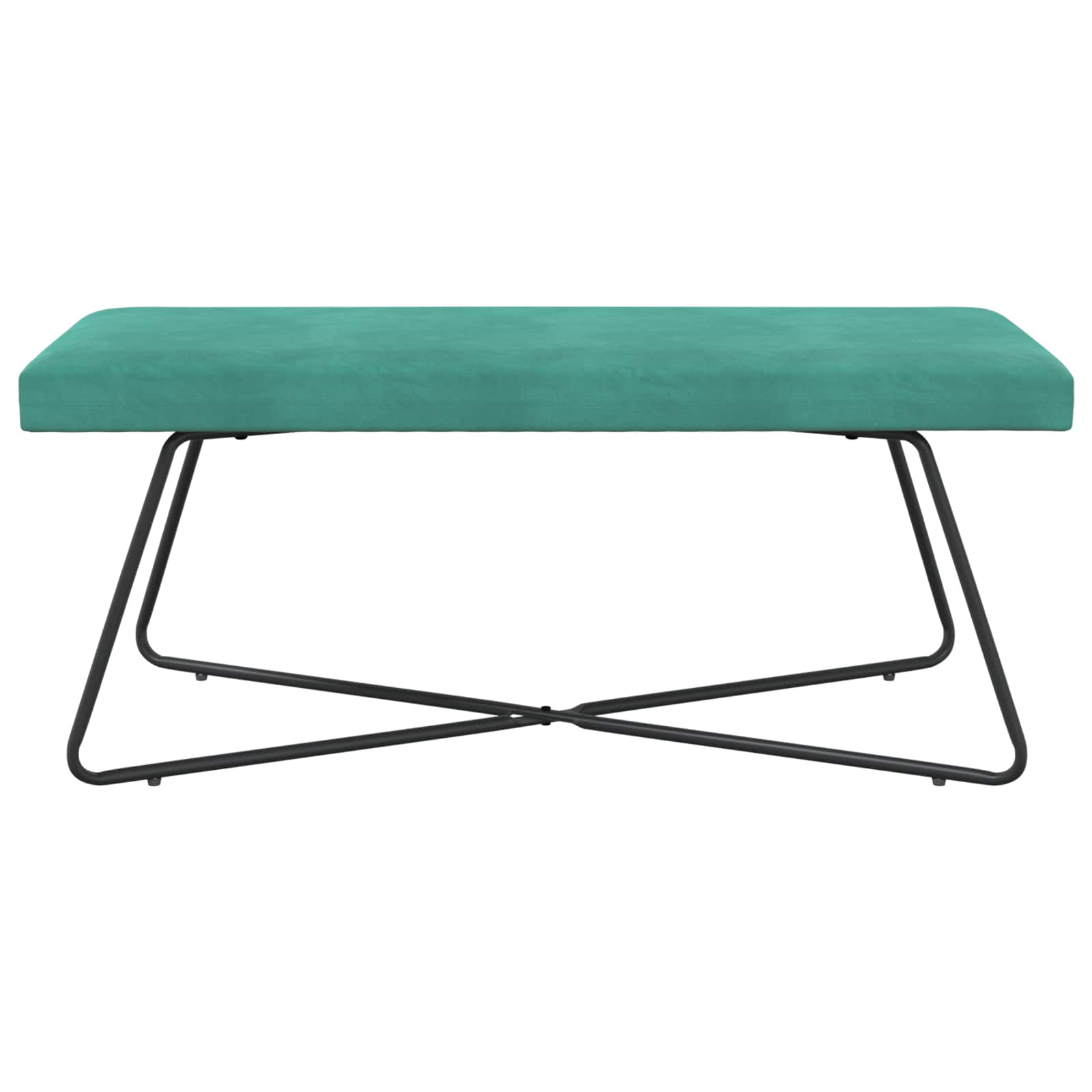 παγκάκι Τιρκουάζ 110 x 40 x 45 cm Βελούδο - Image 5