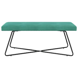lavice Jednobarevný Tyrkysová 110 x 40 x 45 cm Samet - obrázek 5