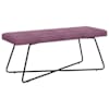 vidaXL pink Lilla 110 x 40 x 45 cm Samet