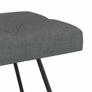 Lavice s knoflíkovým prošíváním Tmavě šedá 80 x 40 x 46 cm - obrázek 6