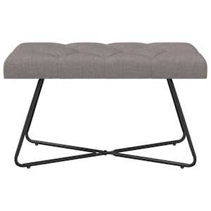 Lavice s knoflíkovým prošíváním Taupe 80 x 40 x 46 cm Textil - obrázek 5
