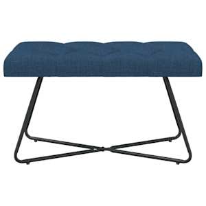 Lavice s knoflíkovým prošíváním Modrá 80 x 40 x 46 cm Textil - obrázek 5