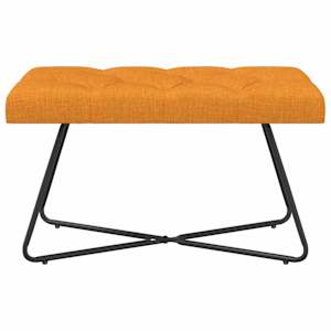 Lavice s knoflíkovým prošíváním Tmavě žlutá 80 x 40 x 46 cm - obrázek 5