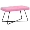 vidaXL N&ouml;&ouml;riga pehmendatud pink Roosa 80 x 40 x 46 cm kangas