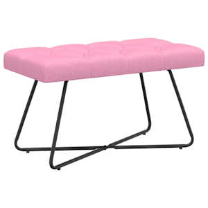 vidaXL N&ouml;&ouml;riga pehmendatud pink Roosa 80 x 40 x 46 cm kangas