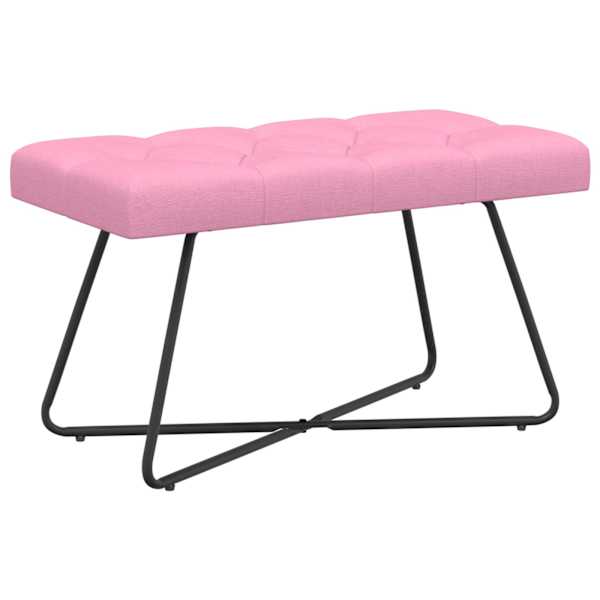 vidaXL N&ouml;&ouml;riga pehmendatud pink Roosa 80 x 40 x 46 cm kangas