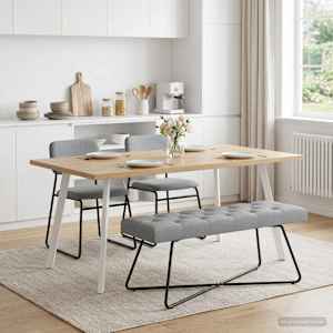 Lavice s knoflíkovým prošíváním Světle šedá 110 x 40 x 46 cm - obrázek 1