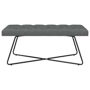 Lavice s knoflíkovým prošíváním Tmavě šedá 110 x 40 x 46 cm - obrázek 5
