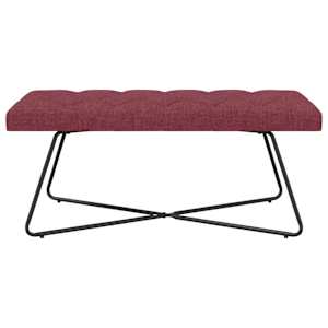 Lavice s knoflíkovým prošíváním Víno Červené 110 x 40 x 46 cm - obrázek 5