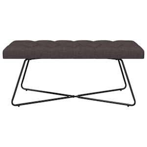 Lavice s knoflíkovým prošíváním Tmavě hnědá 110 x 40 x 46 cm - obrázek 5