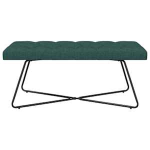 Lavice s knoflíkovým prošíváním Tmavě zelená 110 x 40 x 46 cm - obrázek 5