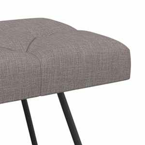Lavice s knoflíkovým prošíváním Taupe 110 x 40 x 46 cm Textil - obrázek 6