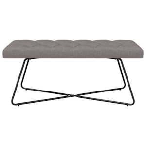 Lavice s knoflíkovým prošíváním Taupe 110 x 40 x 46 cm Textil - obrázek 5