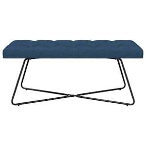 Lavice s knoflíkovým prošíváním Modrá 110 x 40 x 46 cm Textil - obrázek 5