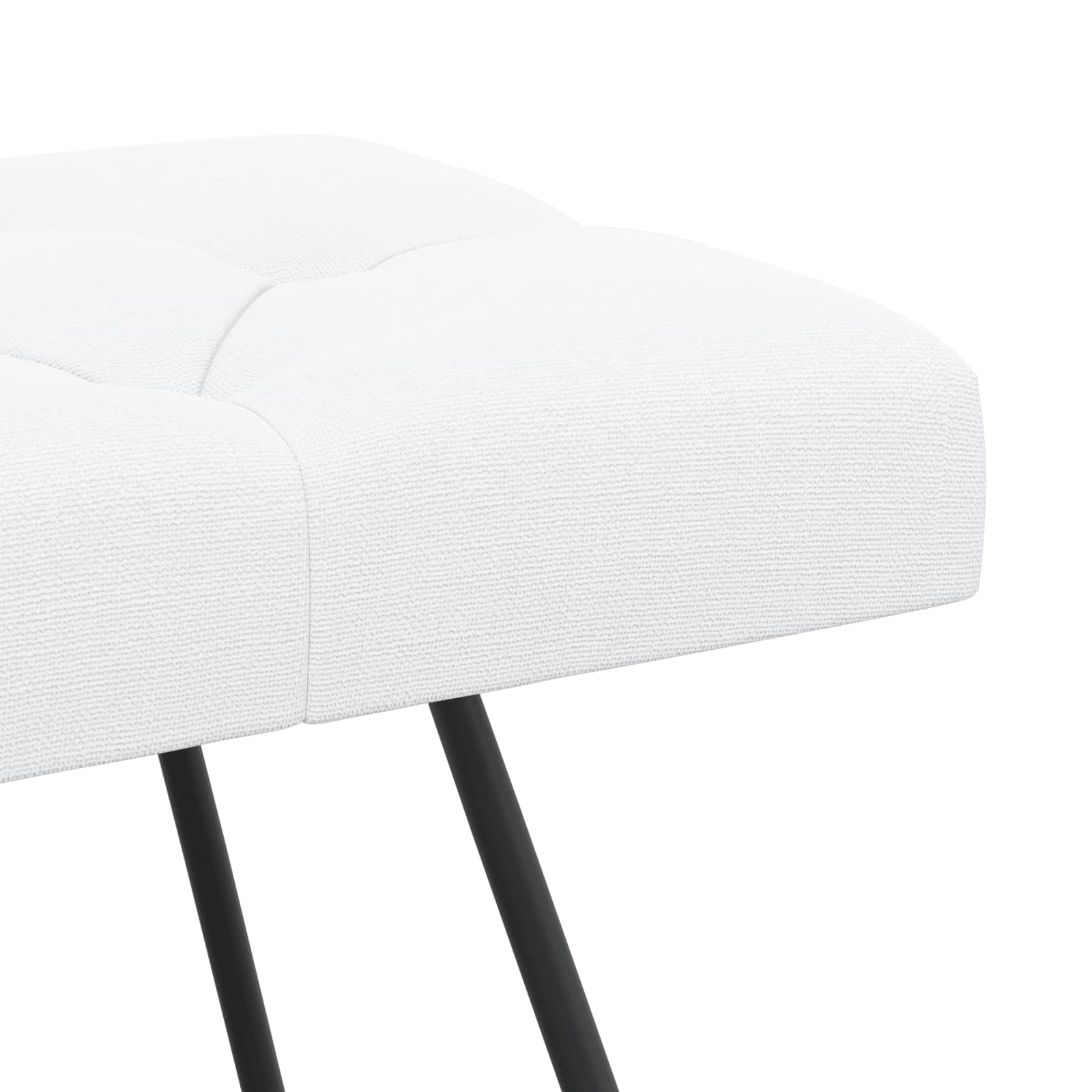 Πάγκος με κουμπωτές επιφάνειες Λευκό 110 x 40 x 46 cm Ύφασμα - Image 6