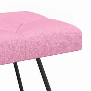 Lavice s knoflíkovým prošíváním Růžová 110 x 40 x 46 cm Textil - obrázek 6