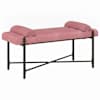 vidaXL N&ouml;&ouml;bitatud pink patjadega Roosa 110 x 40 x 46 cm Samet