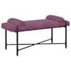 vidaXL N&ouml;&ouml;bitatud pink patjadega Lilla 110 x 40 x 46 cm Samet