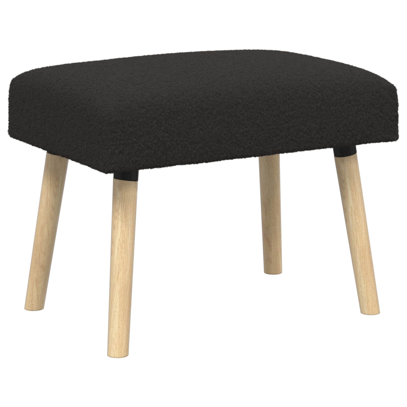 vidaXL bancă Simplu Negru 60 x 40 x 45 cm Bouclé