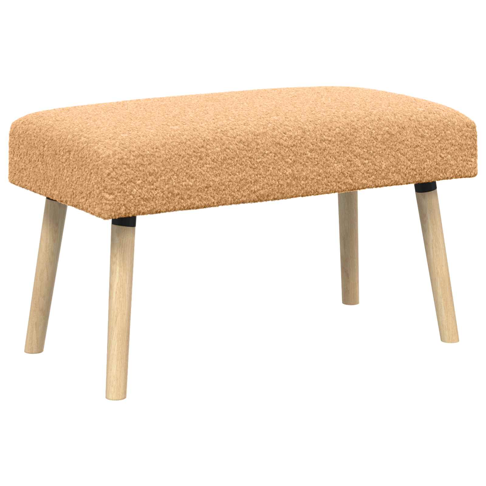 vidaXL bancă Simplu Bej 80 x 40 x 46 cm Bouclé