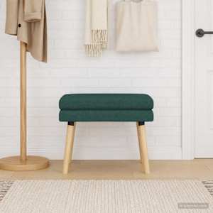 Dvouúrovňová lavice Tmavě zelená 60 x 40 x 46 cm Textil - obrázek 4