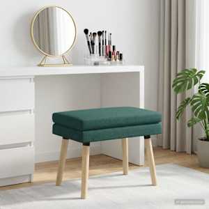 Dvouúrovňová lavice Tmavě zelená 60 x 40 x 46 cm Textil - obrázek 1