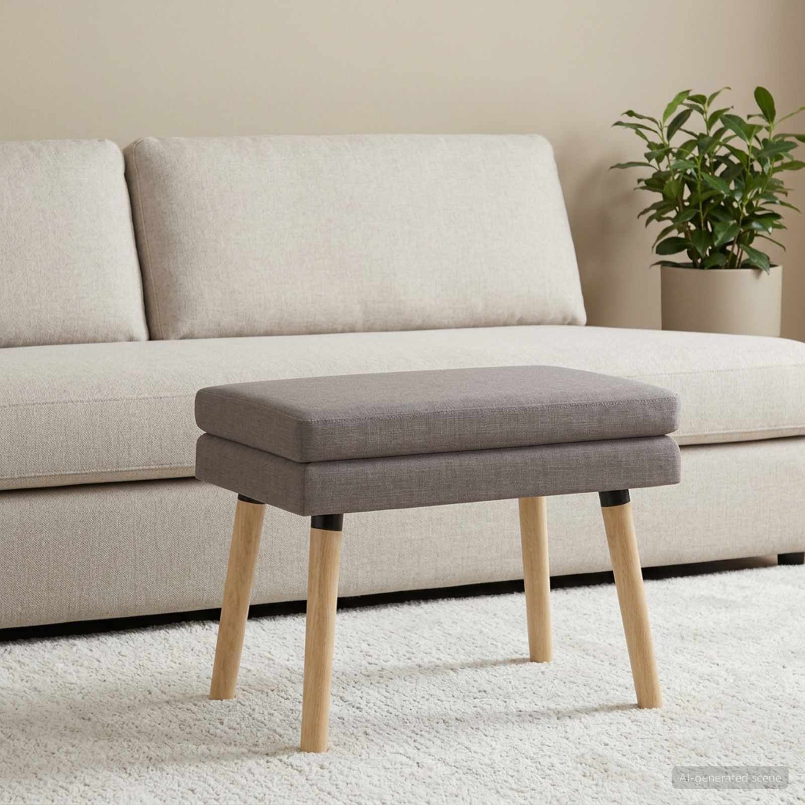 Διπλή Επίστρωση Πάγκος Taupe 60 x 40 x 46 εκ. Ύφασμα - Image 3
