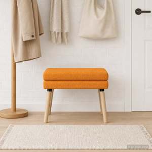 Dvouúrovňová lavice Tmavě žlutá 60 x 40 x 46 cm Textil - obrázek 4