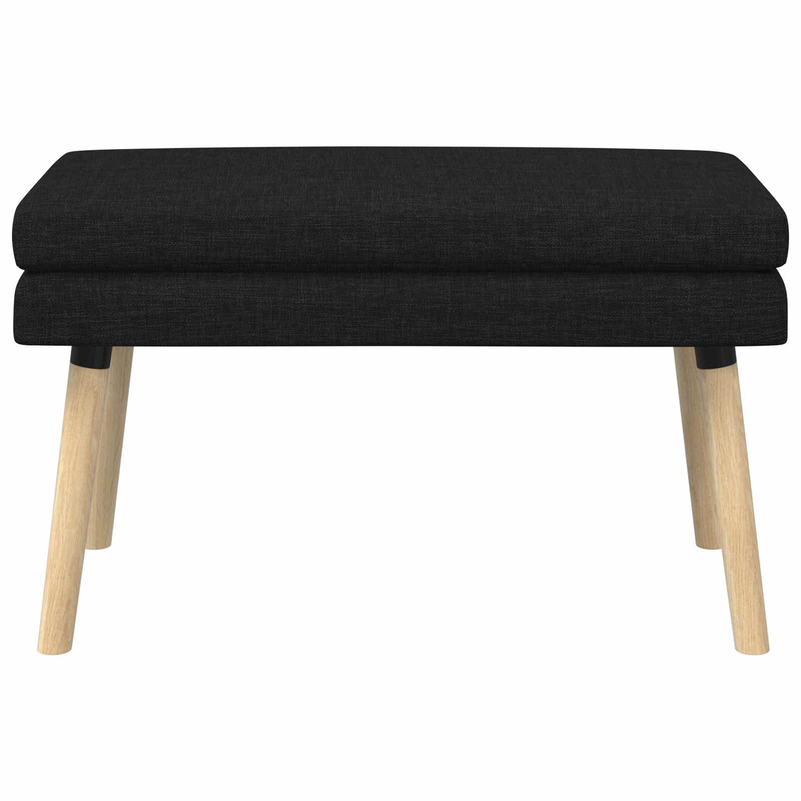 Dvojna klop Črna 80 x 40 x 47 cm Blago - slika 5
